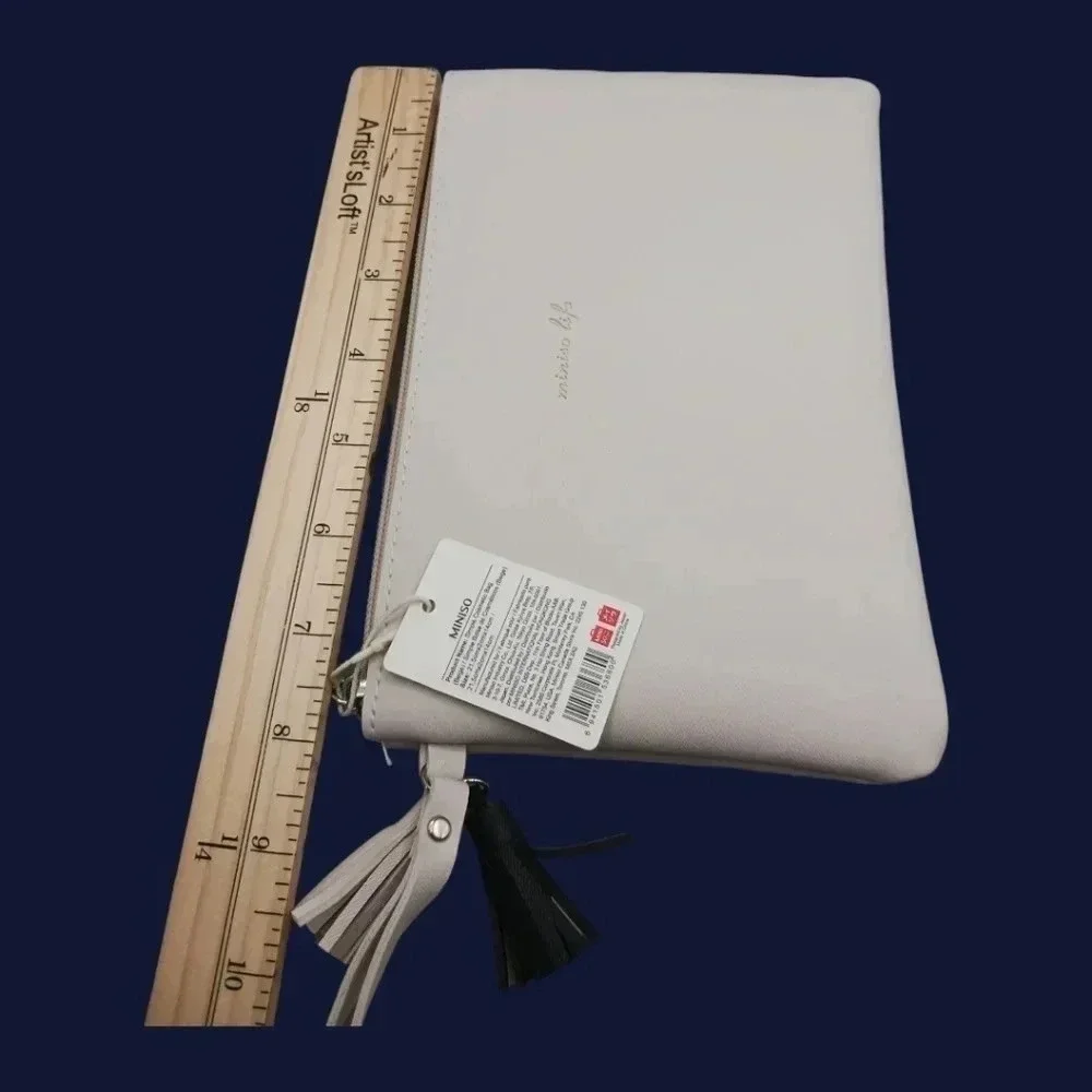 Miniso life simple cosmetic bag color beige